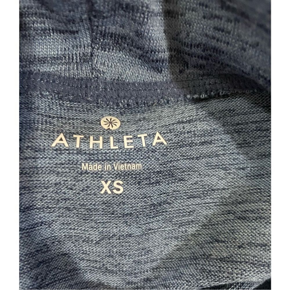 Athleta‎ Blissful Cowl Neck drawstring pullover Sweatshirt size XS blue - Picture 4 of 8